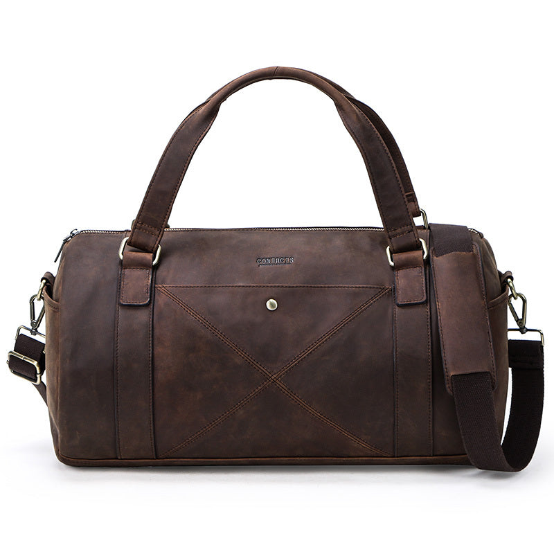 Leather travel bag