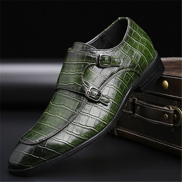 Business pointed leather shoes