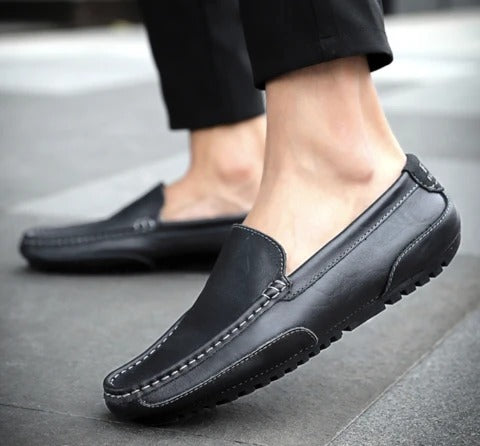 Leather casual leather shoes soft leather men's shoes