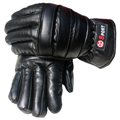 Rainproof touch screen leather gloves