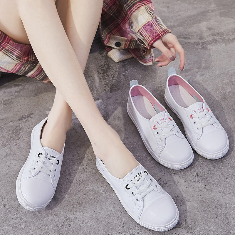 Women's summer leather shoes