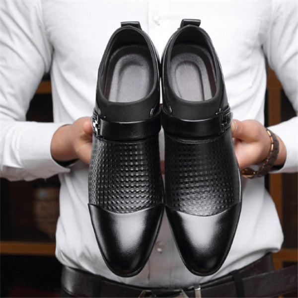 Formal men's leather shoes