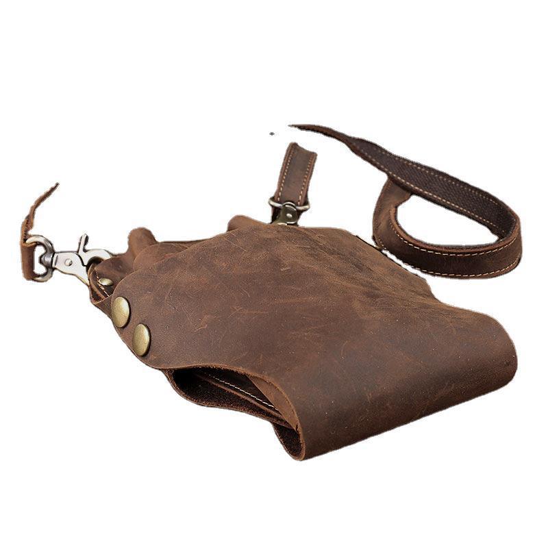 Hairdressing Tools Head Layer Leather Personalized Waist Bag