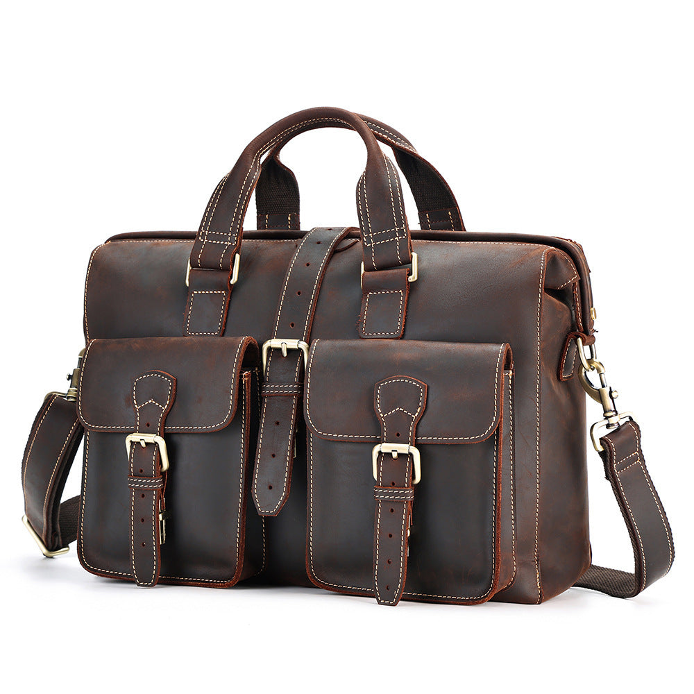 New Genuine Leather Business Bag Handbag