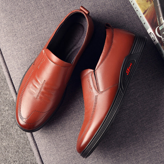 Men's Leather Round Toe Shoes Casual Shoes