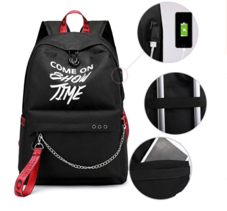 Primary school backpacks rechargeable casual backpacks