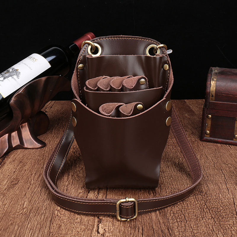 Hairdressing Tools Head Layer Leather Personalized Waist Bag