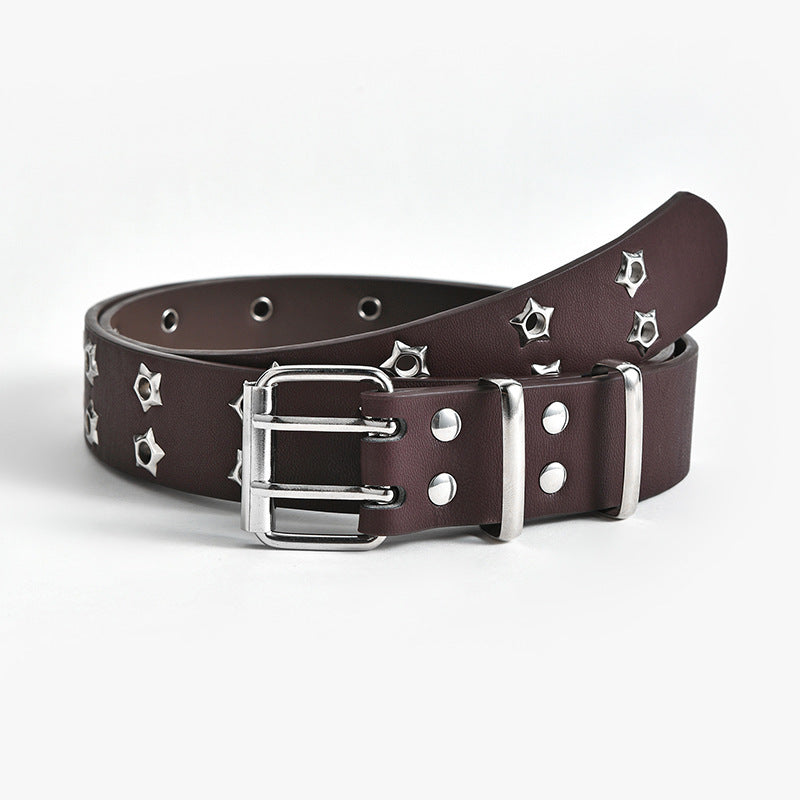 Women's Fashion Stars Decorative Double-row Belts