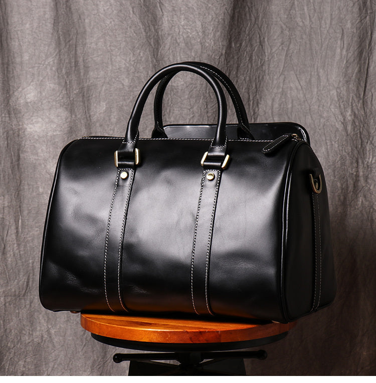 Original Retro Men's And Women's Travel Bag Handmade Leather Handbag