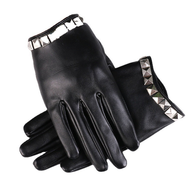 Stylish Leather Ladies Mercerized Lining Gloves