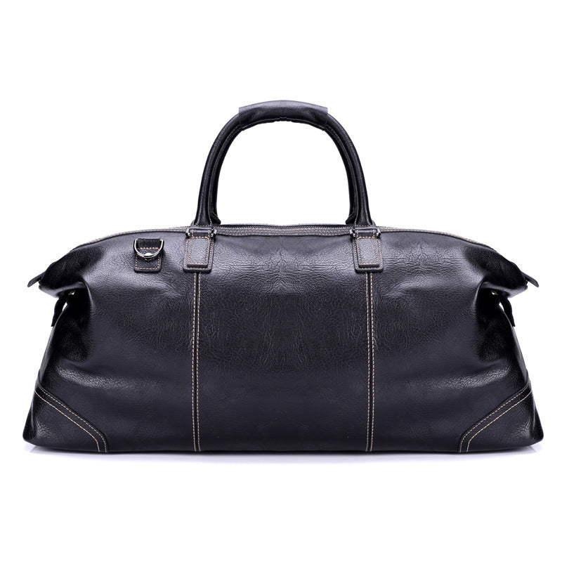 Men's Portable Large Capacity Travel Leather Travel Bag